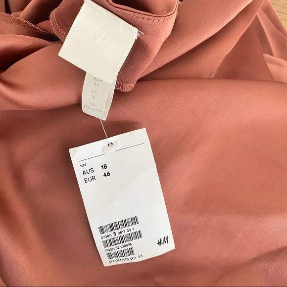 H&M | MAXI DRESS | BURNT ORANGE | SIZE 18 - Picture 10 of 13